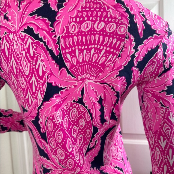 Lilly Pulitzer Sophie Dress Stretch Coco Safari Pineapple Print Size Small. - Picture 9 of 12